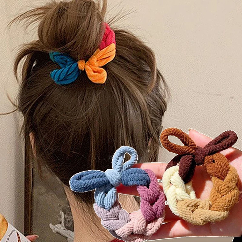 Colorful Hand-Woven Hair Rope  - مراجعة Silicone Band Women وسعره